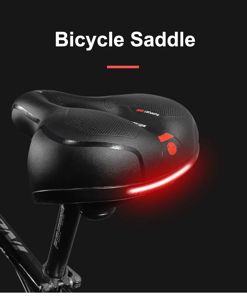 Premium bicycle saddle with 3D-printed honeycomb padding for ultimate comfort and support