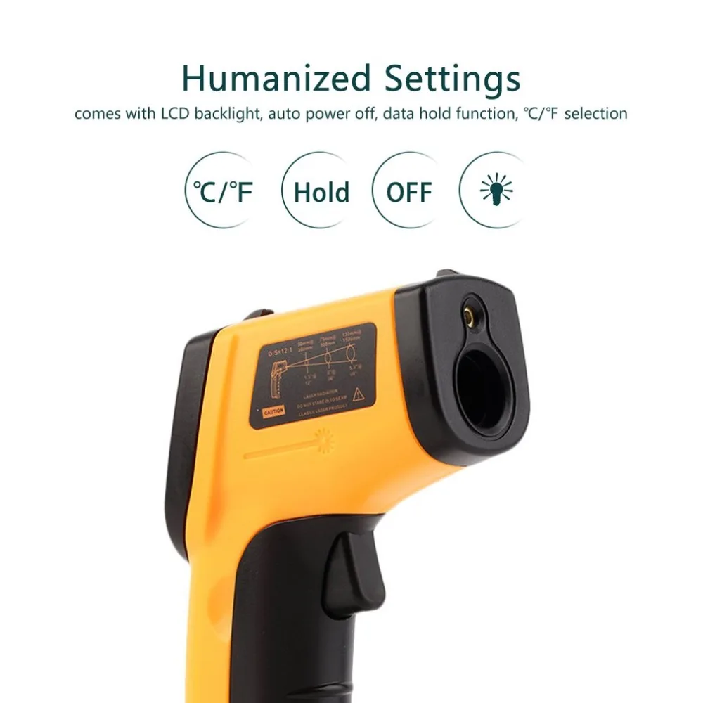 Digital Infrared Thermometer Gun - Precise, Portable, and Versatile Temperature Measurement Tool for Kiwi Homes and Businesses
