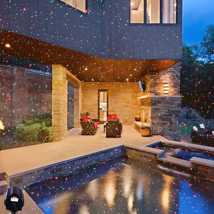 Dazzling Festive Star Laser Projector - Easily transform your Kiwi backyard into a twinkling winter wonderland