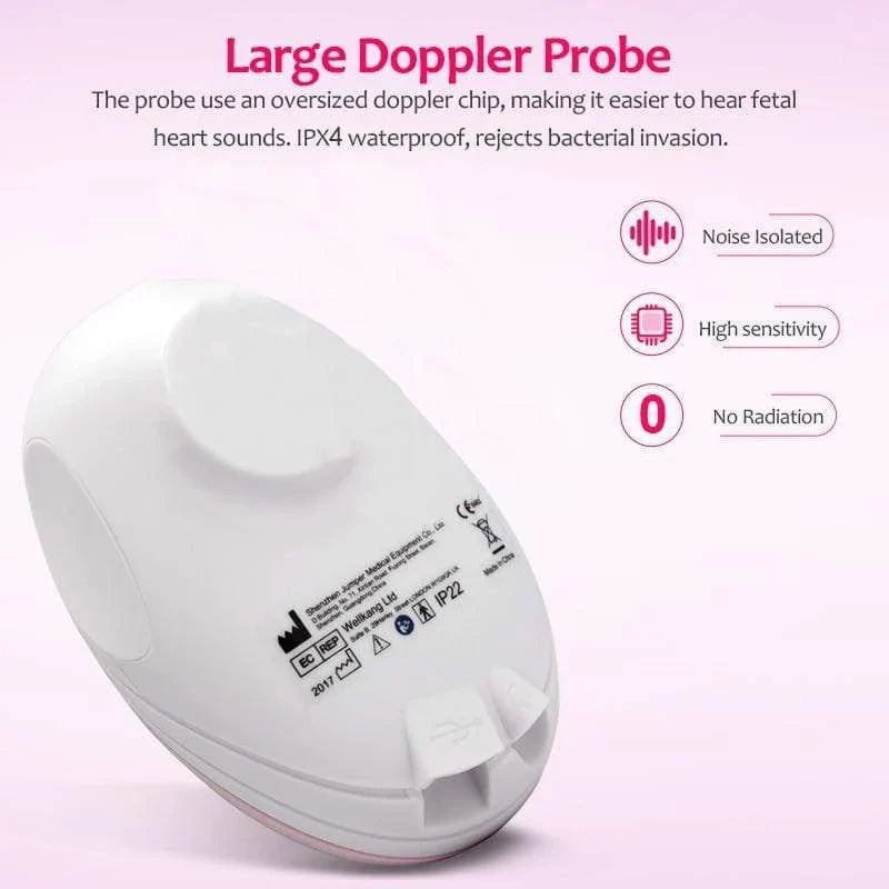 Angelsounds Portable Fetal Doppler for safely monitoring your unborn baby's heartbeat and movements