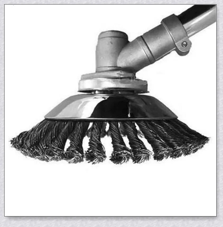 Pavement Grass Trimmer - A heavy-duty, stainless steel tool designed to efficiently tackle tough grass, moss, and brush on hard Kiwi surfaces like concrete and asphalt.