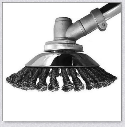 Pavement Grass Trimmer - A heavy-duty, stainless steel tool designed to efficiently tackle tough grass, moss, and brush on hard Kiwi surfaces like concrete and asphalt.