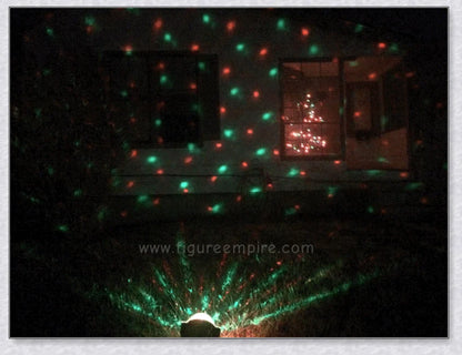 Outdoor Christmas Laser Projector Lamp that projects a stunning laser light display to illuminate your Kiwi Christmas celebrations