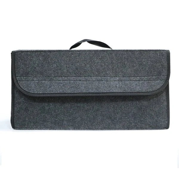 Premium felt foldable car storage box for organizing car interior items and accessories