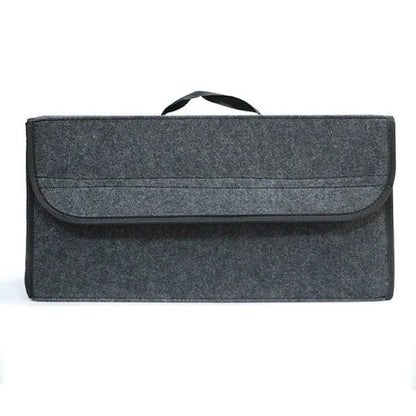 Premium felt foldable car storage box for organizing car interior items and accessories