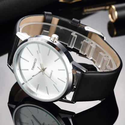 Elegant minimalist quartz business watch with a sleek silver design, suitable for professional Kiwi women