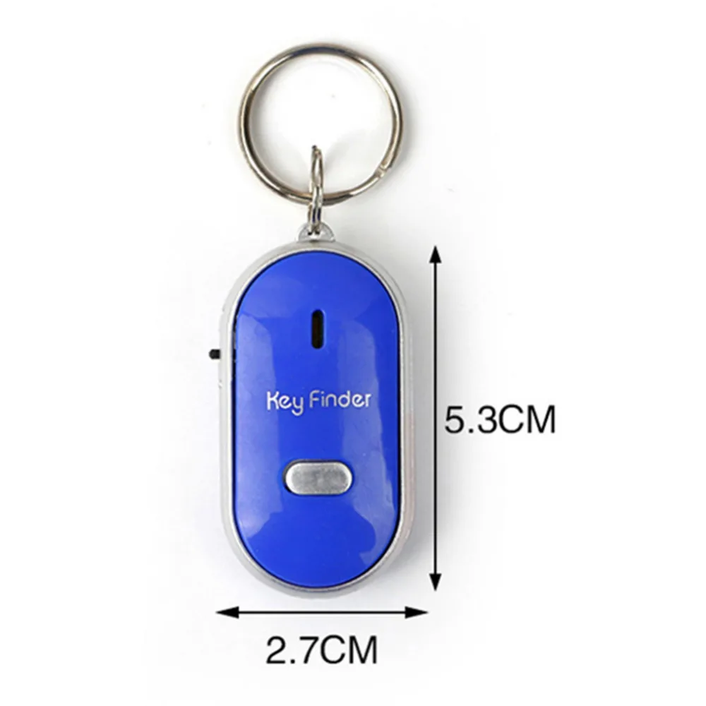 Whistle-activated key finder with beeping alarm and flashing LED lights to help locate lost keys in NZ homes and offices