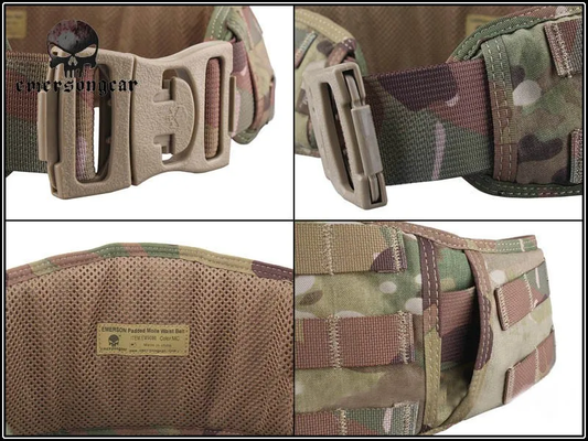 Tactical Combat Belt in multiple colors, featuring durable nylon construction, Molle webbing, and comfortable padding for New Zealand adventures.