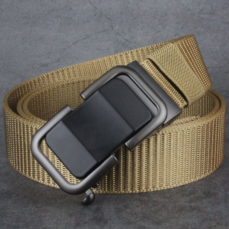 Automatic Buckle Canvas Designer Belt in various colours, featuring a micro-adjustment buckle and durable construction for active New Zealand lifestyles.