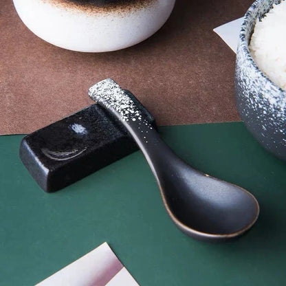 Premium New Zealand-crafted ceramic soup spoon in various vibrant colours, featuring a traditional Japanese design and durable construction