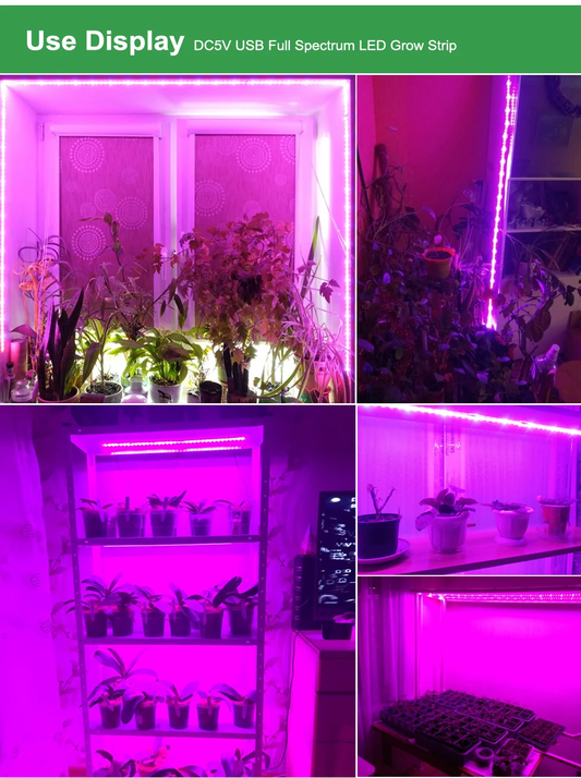 Waterproof Full Spectrum LED Grow Light for Indoor Plants - Provides Optimal Lighting for Vibrant, Healthy Greenery