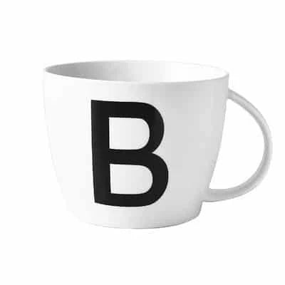 Personalized Initial Ceramic Mug with Sleek Minimalist Design and Eco-Friendly Materials