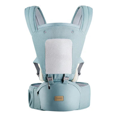 A premium ergonomic baby carrier made with soft, breathable New Zealand cotton for Kiwi parents and their little ones.