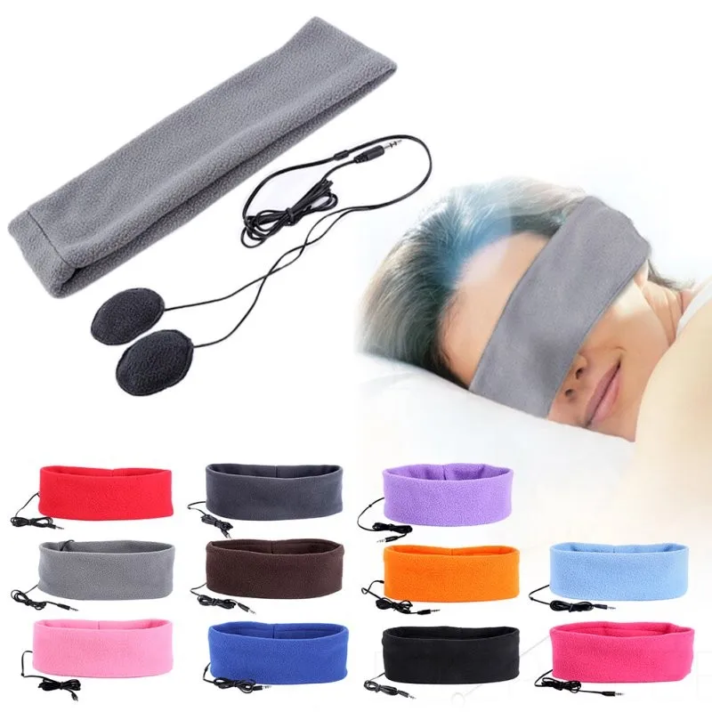 Cozy sleeping headphones with soft, adjustable headband and built-in speakers for a comfortable listening experience during sleep