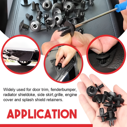 100 pack of Handy Auto Fender Fixing Clips for securing car panels in New Zealand