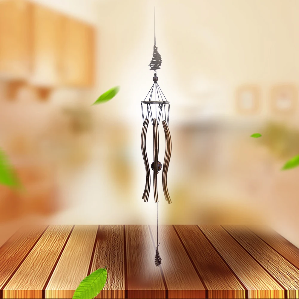 Antique-inspired aluminum wind chimes with a rustic design, producing a calming, melodic sound to enhance relaxation and mindfulness in your Kiwi home or outdoor space.