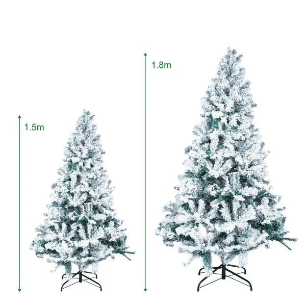 Exclusive White S Effect Artificial Christmas Tree with full, lush appearance and elegant white flocked design