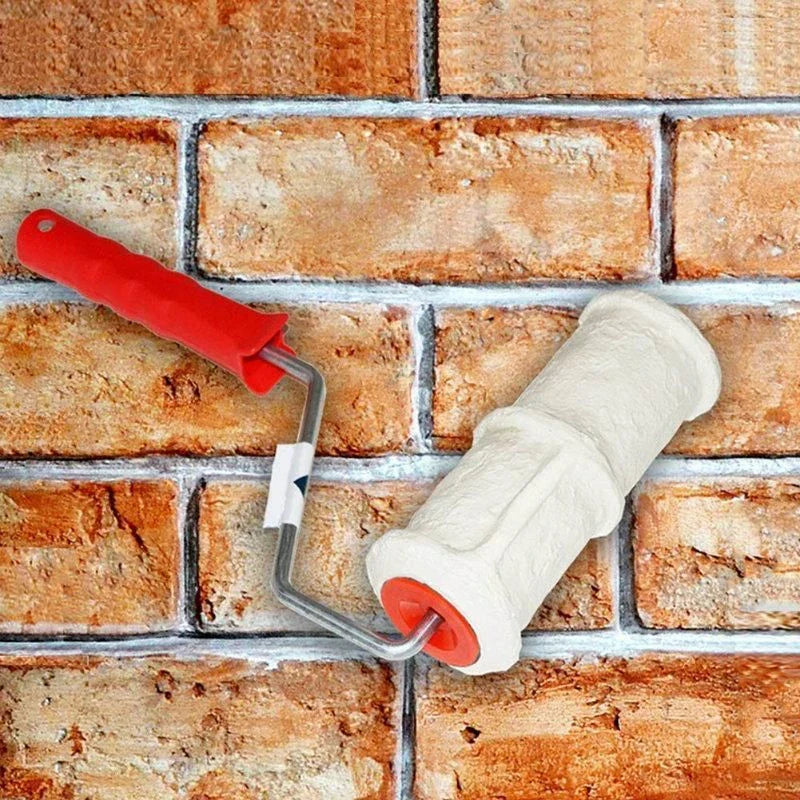 Brick Pattern Paint Roller for creating realistic-looking textured brick designs on walls, floors, and other surfaces