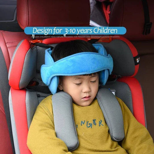 Joopzy Car Seat Head Support in gray, blue, and pink colors to keep Kiwi kids safe and comfortable during car rides