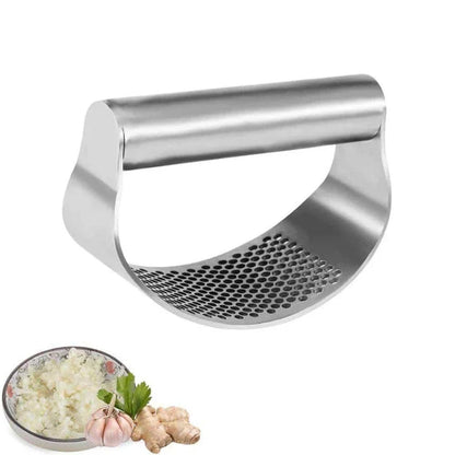 Ergonomic stainless steel garlic press, a must-have kitchen tool for Kiwi home chefs