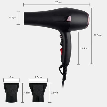 2400W professional hair dryer with hot and cold air settings, long power cord, and versatile styling options for salon-quality results at home