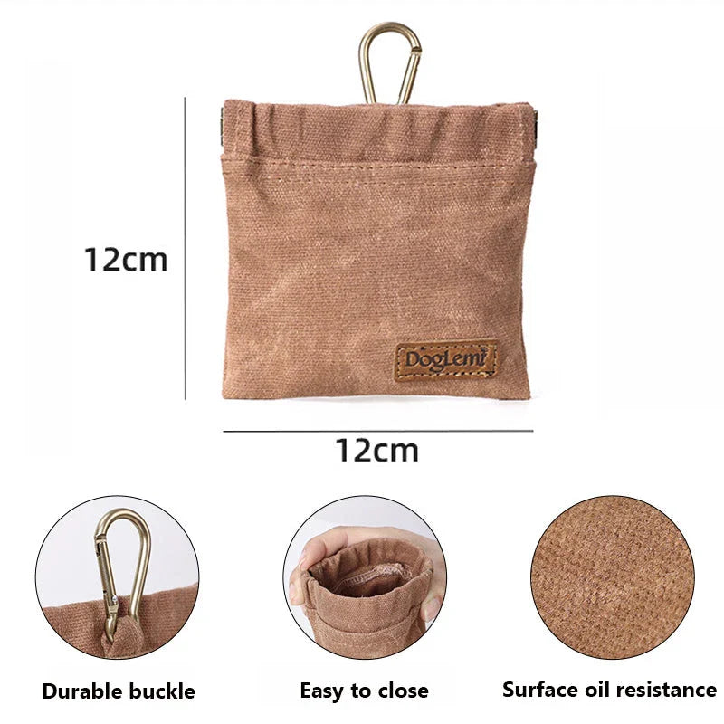 Portable Dog Training Snack Bag with Durable Oil-Resistant Design for Rewarding Kiwi Pups