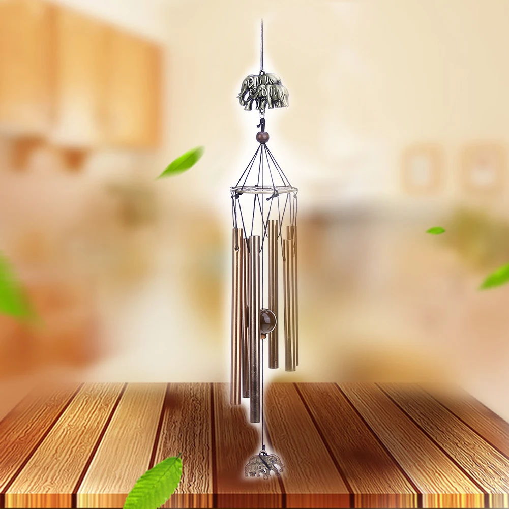 Antique-inspired aluminum wind chimes with a rustic design, producing a calming, melodic sound to enhance relaxation and mindfulness in your Kiwi home or outdoor space.