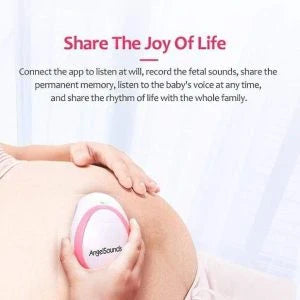 Angelsounds Portable Fetal Doppler for safely monitoring your unborn baby's heartbeat and movements