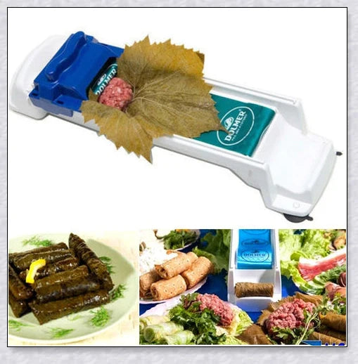 Easy Roll-Up Vegetable and Meat Roller for making homemade dolmades, spring rolls, and other rolled appetizers