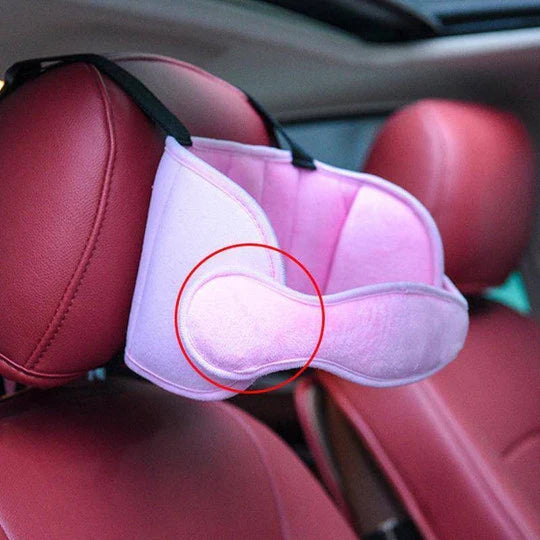 Joopzy Car Seat Head Support in gray, blue, and pink colors to keep Kiwi kids safe and comfortable during car rides