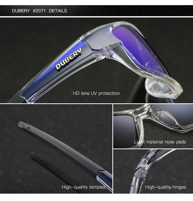 DUBERY Polarised UV400 Sunglasses with lightweight frame, polarised lenses, and UV400 protection for active Kiwi lifestyle