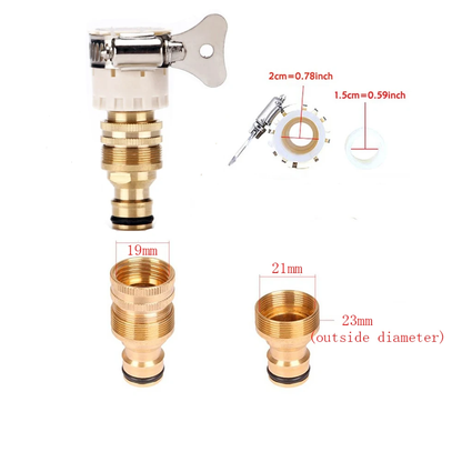 Premium brass 3-in-1 faucet adaptor with universal design for connecting a variety of taps, hoses, and water sources