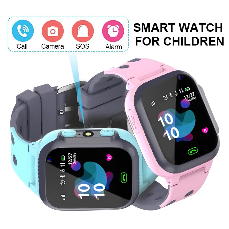 Advanced Kids GPS Smartwatch with GPS Tracking, SOS, and Waterproof Design for Active Kiwi Children