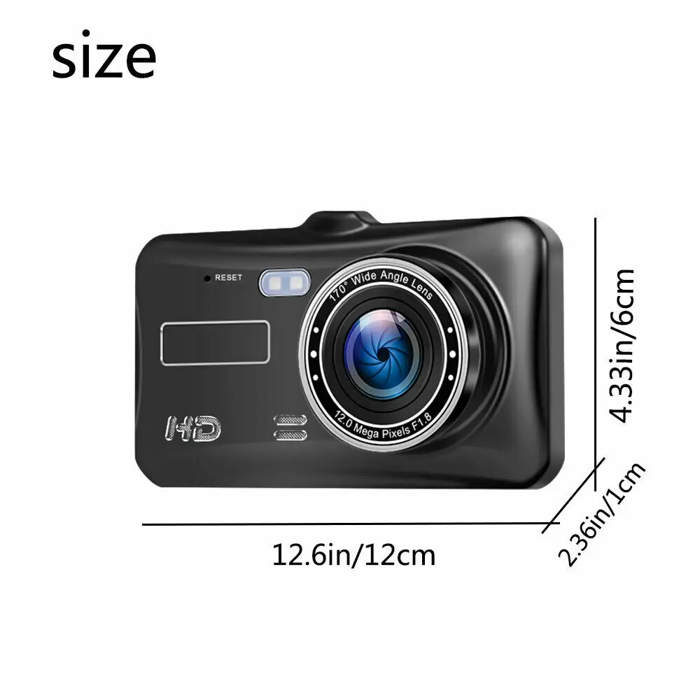 Smart Full HD Front & Rear Dash Cam Car DVR with dual lens, wide-angle 6G lens, and advanced features for enhanced driving safety and documentation