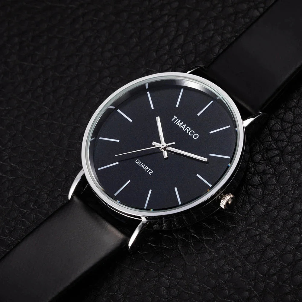 Elegant minimalist quartz business watch with a sleek silver design, suitable for professional Kiwi women