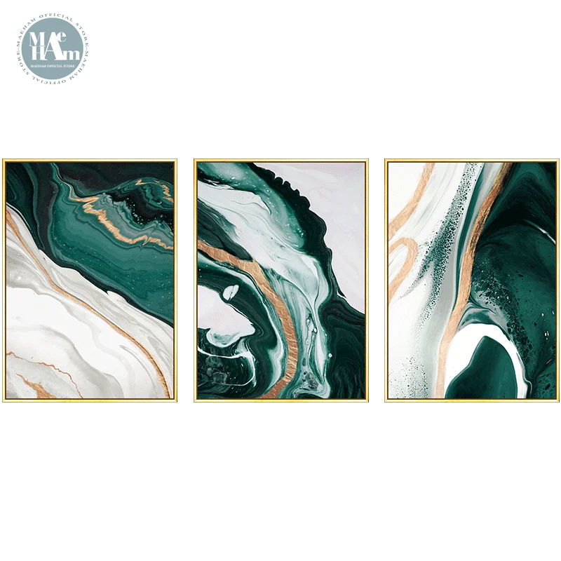 Teal canvas art painting with calming hues that promote mental and spiritual balance