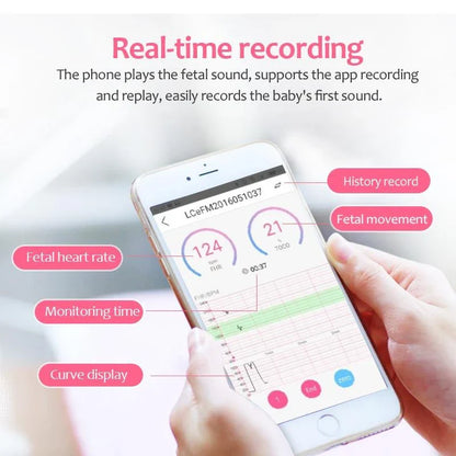 Angelsounds Portable Fetal Doppler for safely monitoring your unborn baby's heartbeat and movements