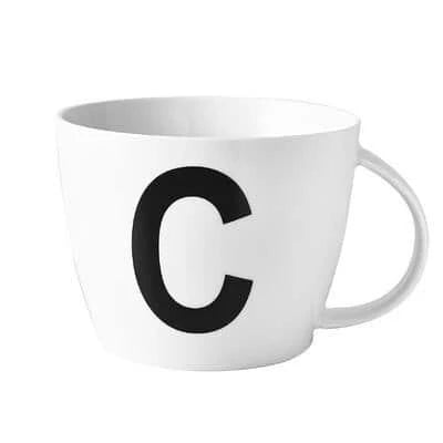 Personalized Initial Ceramic Mug with Sleek Minimalist Design and Eco-Friendly Materials