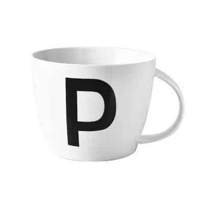 Personalized Initial Ceramic Mug with Sleek Minimalist Design and Eco-Friendly Materials