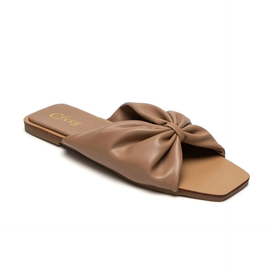 Bowknot Sandals and Slippers in various colors with a square toe and flat bottom design