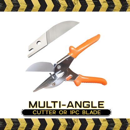 U-Shaped Multi-Angle Cutter with Stainless Steel Blade and Ergonomic Rubber Grip