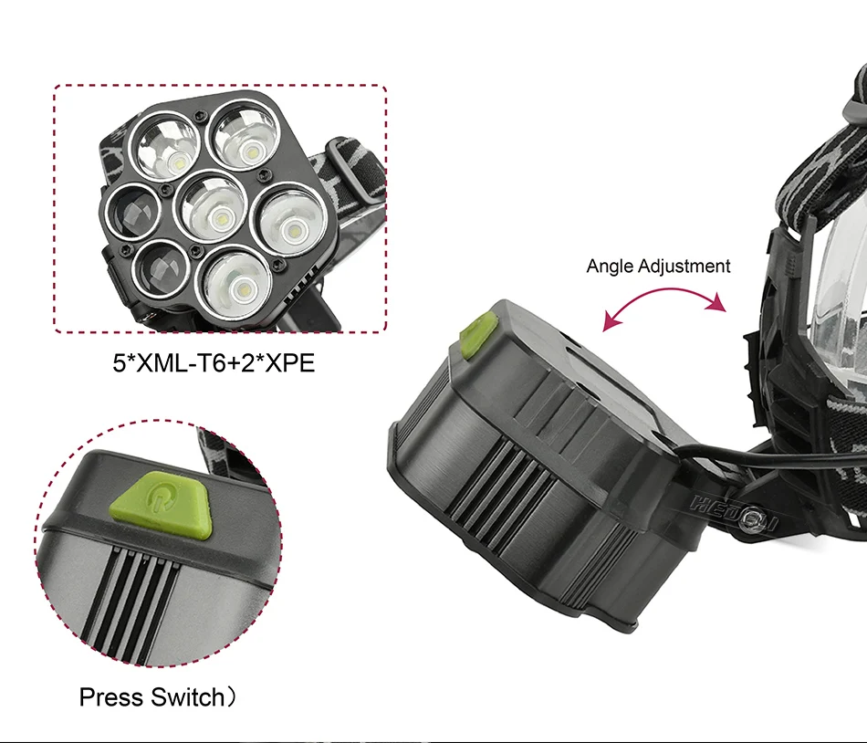 Dazzling LED Headlamps with 6 versatile lighting modes, rechargeable batteries, and adjustable tilt for Kiwi outdoor adventures