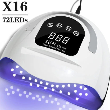 320W High Power UV LED Nail Lamp with 4 Timers and Smart Sensor for Salon-Grade Nails at Home