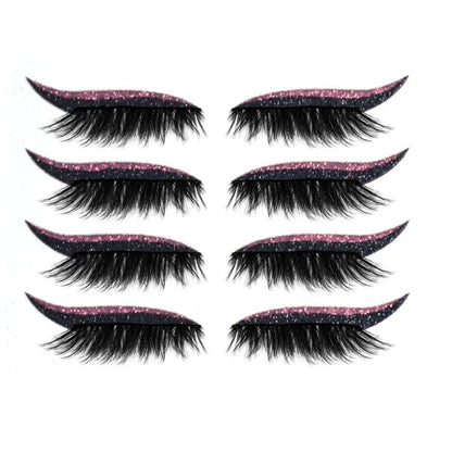 Glams Reusable Eyeliner and Eyelash Stickers in various colours for effortless glamour