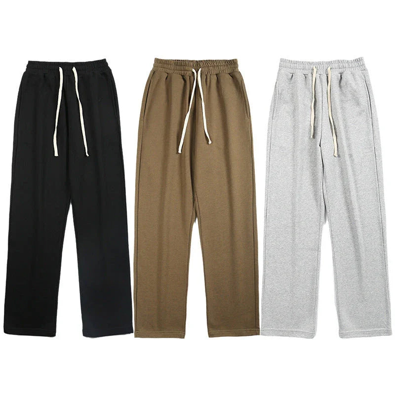 Shopfluxpro NZ Fashion Brand Straight Gray Sweatpants for Blokes