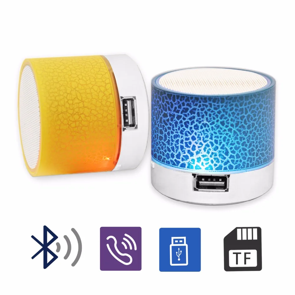 DancingLight™ Mini LED Bluetooth Speaker - compact, portable design with premium sound quality and advanced features