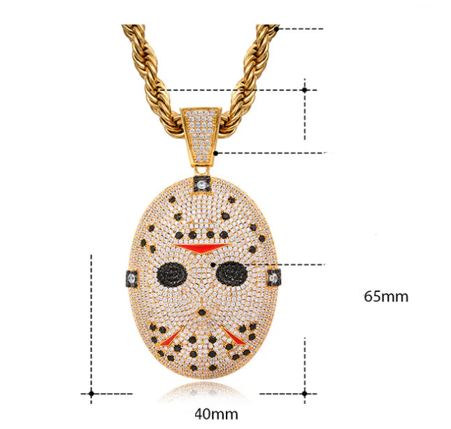 Shopfluxpro NZ Chainsaw Frightening Mask Necklace