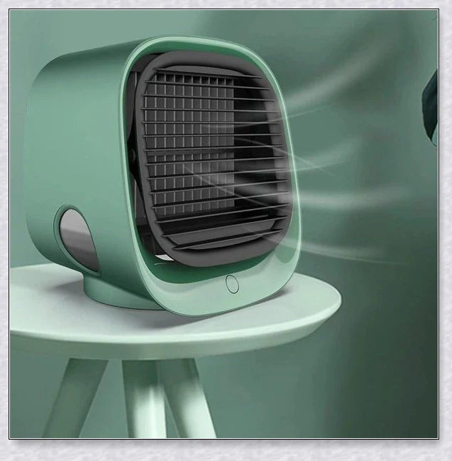 Chill Breeze - A lightweight, portable air conditioner with 3-in-1 functionality, including air cooling, air purification, and ambient lighting