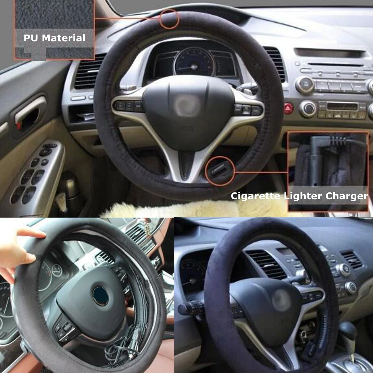 Toasty Toes Deluxe 12V Heated Steering Wheel Cover - Cosy and Warm Hands for Driving in New Zealand Winters