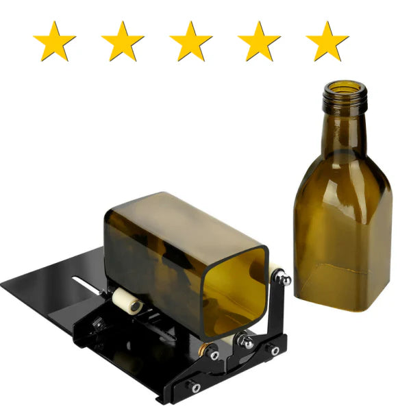 A durable, adjustable glass bottle cutter for creating unique home decor and art projects from recycled glass